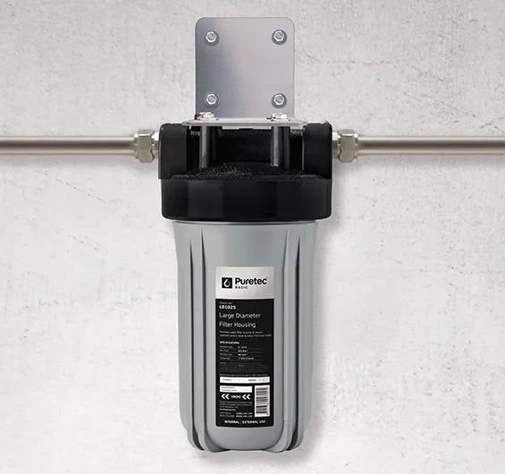 LD1025K Large Diameter Filter Housing Kit, with 10" PP20LD1 Sediment Filter Included